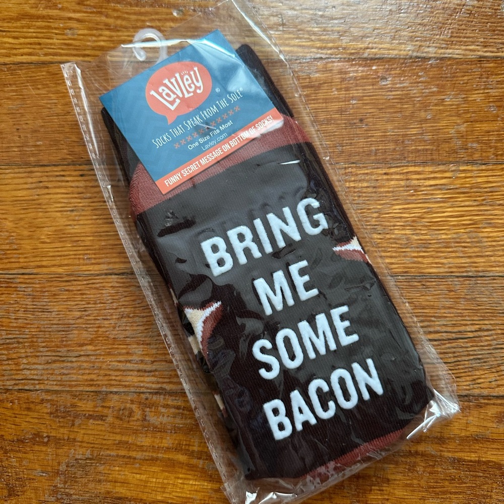 Lavley Funny Bacon Socks